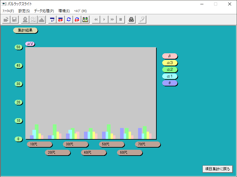 集計画面　棒グラフ